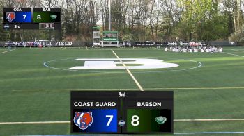 Replay: USCGA vs Babson | Apr 30 @ 6 PM
