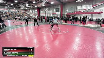 130 lbs Cons. Round 5 - Isabella Dipippo, Trabuco Hills vs Abigail Roland, Righetti