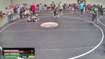 47 lbs Semifinal - Zamir Henderson, Summerville Takedown Club vs Mason Whitfield, Palmetto State Wrestling Academy