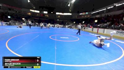 106 lbs Cons. Round 4 - Skyler Bialecki, Yuma Catholic vs Thor Kirkham, Show Low