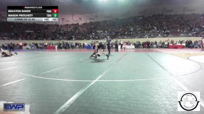 94 lbs Consi Of 32 #2 - Braxton Baker, Ponca City vs Mason Pritchett, Tough N Technical Wrestling Club