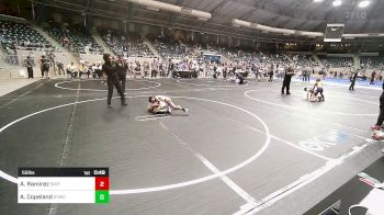 55 lbs Consi Of 8 #1 - Axel Ramirez, Smith Wrestling Academy vs Avlyn Copeland, Springdale Youth Wrestling