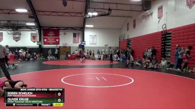 Round 3 - Oliver Kruse, Mount Pleasant Youth Wrestling vs Soren Schelich, Fort Madison Bloodhounds