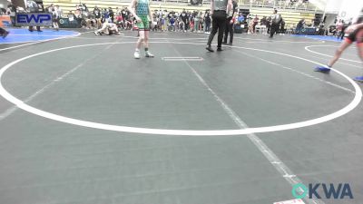 73 lbs Consolation - Noah Nicely, Twin Hills vs Jaxon Walker, Harrah Little League Wrestling