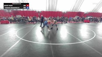 165 lbs Cons. Round 4 - Brady Baer, Team Nazar Training Center vs Mason Groskreutz, Team Nazar Training Center