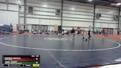 285 lbs Cons. Round 3 - Jesse Vassey, Eastern Oregon University vs Kaeden Lincoln, Unattached