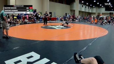 55 lbs Round 3 (8 Team) - Baxter Moore, Alabama Elite Black vs Santino Sumera, Eagle Wrestling Academy