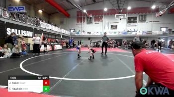 43 lbs Final - JD Baker, Hilldale Youth Wrestling Club vs Tucker Hawkins, Checotah Matcats