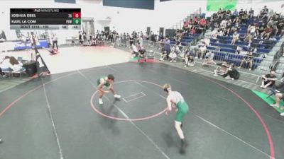 132 lbs Cons. Round 3 - Joshua Ebel, 3g vs Karl La Com, Poway