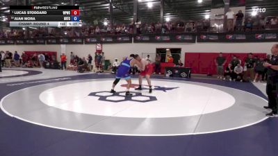 125 kg Champ. Round 4 - Lucas Stoddard, West Point Wrestling Club vs Juan Mora, Oklahoma Regional Training Center
