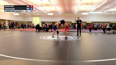 126 lbs Cons. Sub-semis - Mateo Ruiz, Community Youth Center - Concord Campus Wrestling vs Adan Board, The Wrestling Factory Of Kern