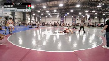 145 lbs Rr Rnd 3 - Max Benoit, Indiana Outlaws Orange vs Jackson Roorda, Terps PitBull HS