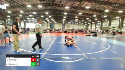 132 lbs Rr Rnd 3 - Jacob Portman, Filipe Trained Wrestling Academy vs Landon Haines, Indiana Outlaws Black