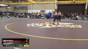 285 lbs Cons. Round 2 - Devan Welch, Hiram vs Nick Barrett, Alfred State