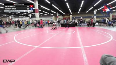 113 lbs Consi Of 8 #2 - Hayden Ross, 512 Outlaw Wrestling vs Barrett Dyer, Panhandle RTC