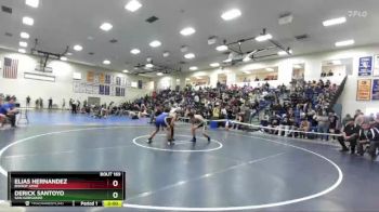 165 lbs Champ. Round 2 - Derick Santoyo, San Gorgonio vs Elias Hernandez, Bishop Amat