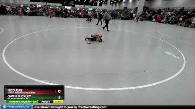 49 lbs Cons. Round 3 - Nico Ruiz, Sebolt Wrestling Academy vs Owen Buckley, Michigan Premier WC