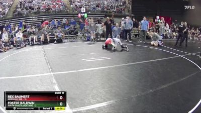 70 lbs Finals (8 Team) - Foster Baldwin, South Dakota Lightning vs Rex Baumert, Nebraska Red