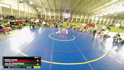 85 lbs Finals (2 Team) - Faith Young, Utah Red vs Khloe Christensen, Team Wyoming