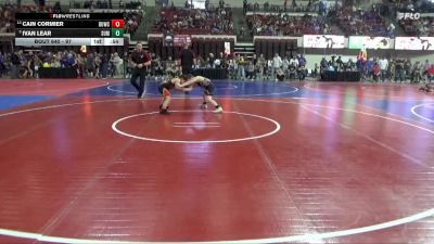 97 lbs Quarterfinal - Ivan Lear, Sidney Wrestling Club vs Cain Cormier, Billings Wrestling Club