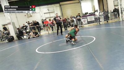 100 lbs Consi Of 8 #1 - Brady Watson, PA vs Eli Sandoval, NV