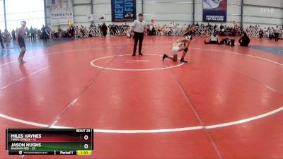 100 lbs Rd# 10- 4:00pm Saturday Final Pool - Jason Hughs, Nauman Red vs Miles Haynes, Terps Xpress