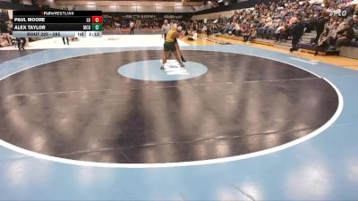 184 lbs Quarterfinal - Alex Taylor, McDaniel vs Paul Moore, Liberty