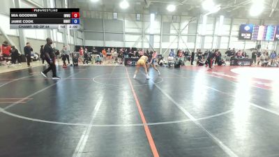 57 kg Champ. Rd Of 64 - Mia Goodwin, Iowa Womens Wrestling Club vs Jamie Cook, NMU-NTS