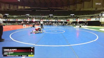 150 lbs Semis & Wb (16 Team) - Chase Alvarez, Independence vs Liam Henry, Liberty