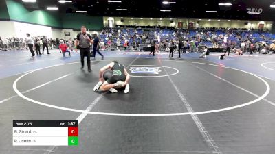 132 lbs Consi Of 64 #2 - Benjamin Straub, PA vs Robert Jones, CA