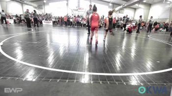 60-65 lbs Rr Rnd 1 - Finley Lister, Coweta Tiger Wrestling vs Sophia Piersol, Claremore Wrestling Club
