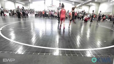 60-65 lbs Rr Rnd 1 - Finley Lister, Coweta Tiger Wrestling vs Sophia Piersol, Claremore Wrestling Club