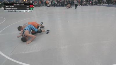 120 lbs Champ. Rd Of 16 - Casen Becker, Black Fox Wrestling Academy vs Max Burd, Weatherford