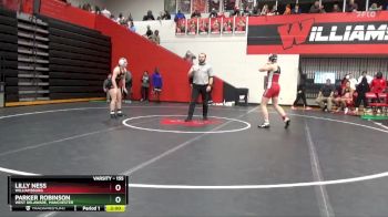 155 lbs Cons. Round 1 - Lilly Ness, Williamsburg vs Parker Robinson, West Delaware, Manchester