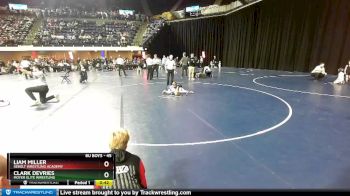 45 lbs Semifinal - Liam Miller, Sebolt Wrestling Academy vs Clark DeVries, Moyer Elite Wrestling