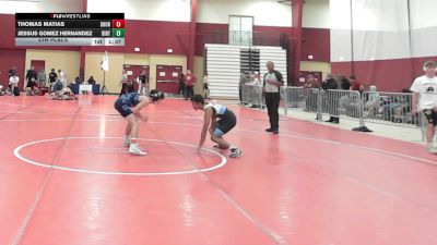 106 lbs 5th Place - Thomas Matias, Shoreham Wading River vs Jessus Gomez Hernandez, Dirty Den Wrestling Club