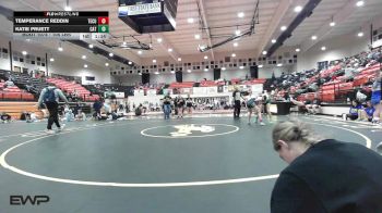 105 lbs Final - Temperance Reddin, Tecumseh HS Girls vs Katie Pruett, Catoosa Wrestling