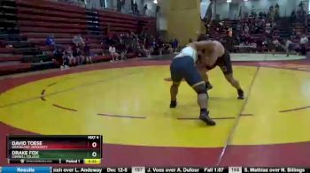 285 lbs Champ. Round 1 - David Toese, Graceland University vs Drake Fox, Cornell College