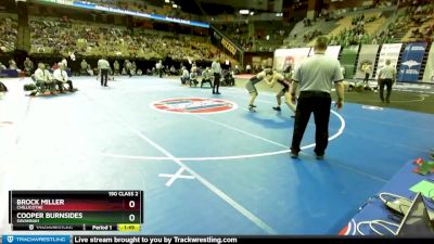 190 Class 2 lbs Semifinal - Cooper Burnsides, Savannah vs Brock Miller, Chillicothe