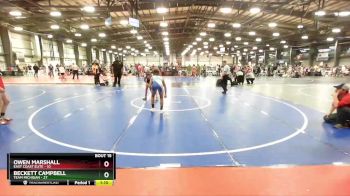 110 lbs Rd# 7- 10:45am Saturday Final Pool - Beckett Campbell, Team Michigan vs Owen Marshall, East Coast Elite