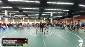 41-42 lbs Round 2 - Carson Steinocher, Katy Area Wrestling Club vs Sage Westbrook, Texas Elite Wrestling Club