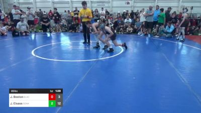 85 lbs Round 1 - Jayden Boston, Black Iron Society vs Jase Elsass, Donahue W.A.