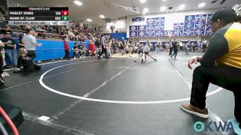 85-91 lbs Rr Rnd 3 - Paisley Jones, Tecumseh Youth Wrestling vs Riann St. Clair, Choctaw Ironman Youth Wrestling