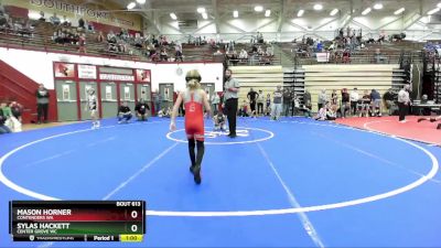 62-67 lbs Round 1 - Sylas Hackett, Center Grove WC vs Mason Horner, Contenders WA