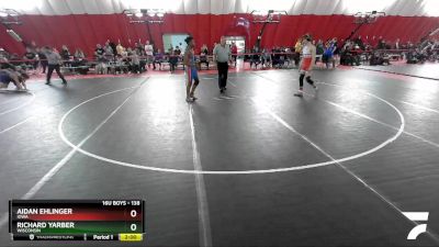 138 lbs Cons. Round 2 - Aidan Ehlinger, Iowa vs Richard Yarber, Wisconsin