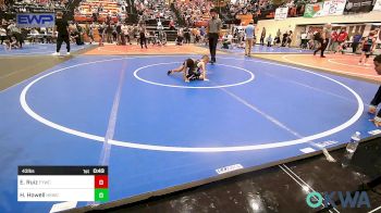 43 lbs Consi Of 4 - Edgar Ruiz, Fayetteville Youth Wrestling Club vs Harley Howell, Henryetta Knights Wrestling Club