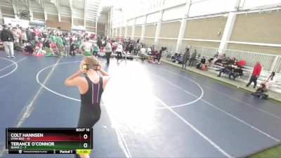 119 lbs Quarters & Wb (16 Team) - Colt Hannsen, Utah Red vs Terance O`Connor, Idaho 2