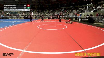 55 lbs 2nd Place - Dominic Flores, Cory Clark Wrestling vs Dallas Williams, Minion Training Center