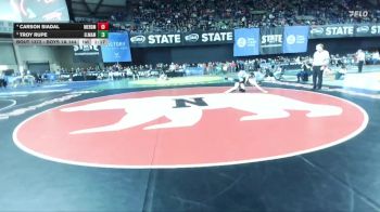 Boys 1A 144 lbs Quarterfinal - Troy Rupe, Elma vs Carson Siadal, Meridian