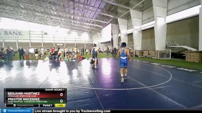 130 lbs Champ. Round 1 - Benjamin Martinez, Steelclaw Wrestling Club vs Preston Wacenske, Team Newport Tornadoes Wrestling Club